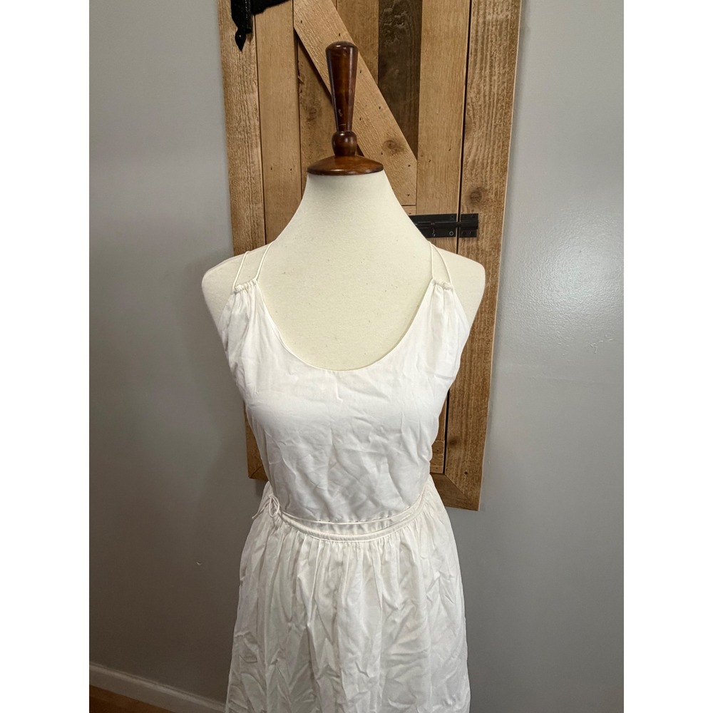 The Kooples White Cotton Modal Open Back Criss Cross Maxi Dress FROB24239K EU 3 - Picture 2 of 8